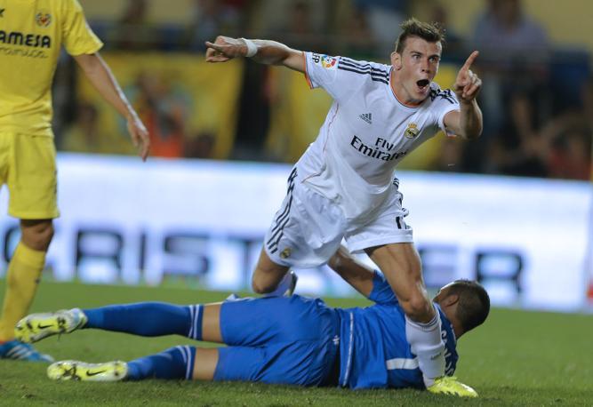 Ed ecco che arriva il gol dell'1-1: Bale segna al debutto nel Real Madrid come Ronaldo, Beckham, Figo e Cristiano Ronaldo. Afp